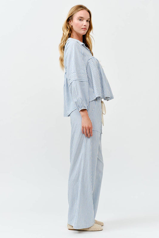The Striped Wide Leg Pant
