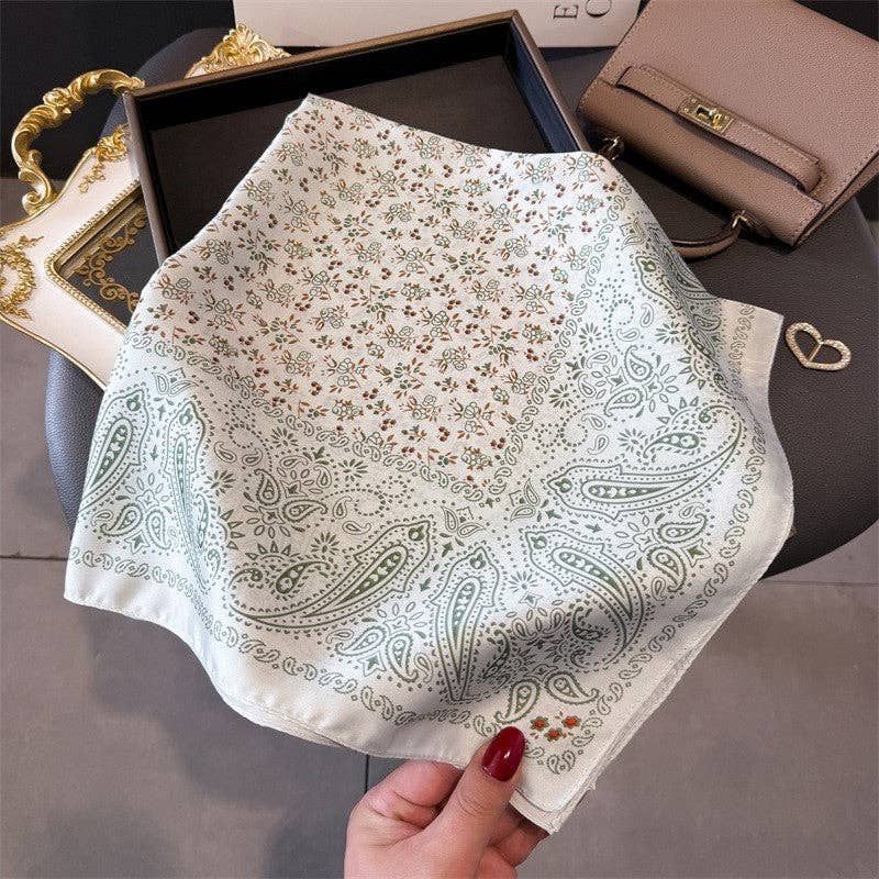 Fashion Print Square Scarf