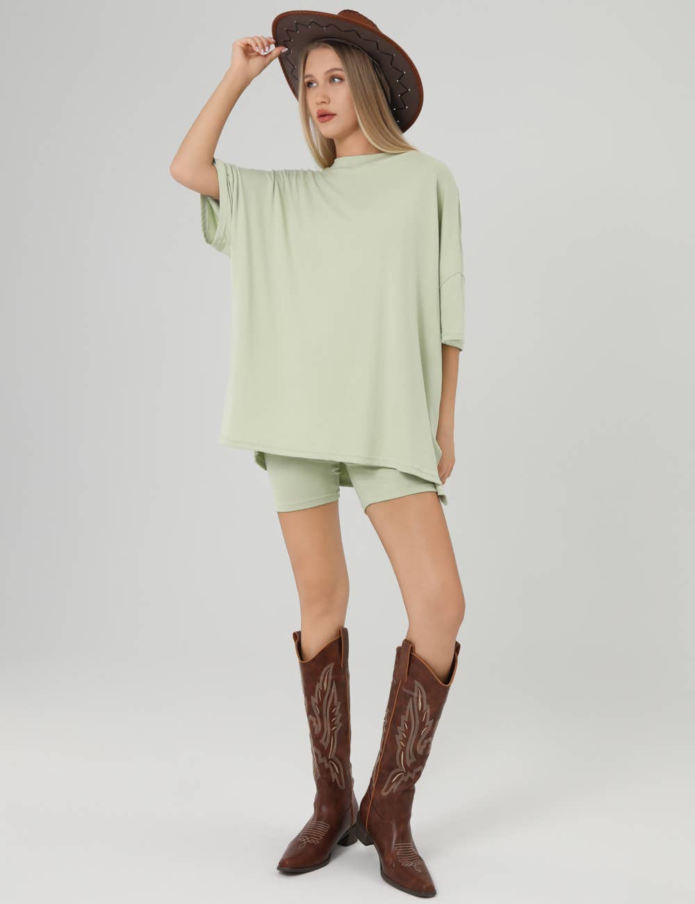 Oversized Casual Tee Set