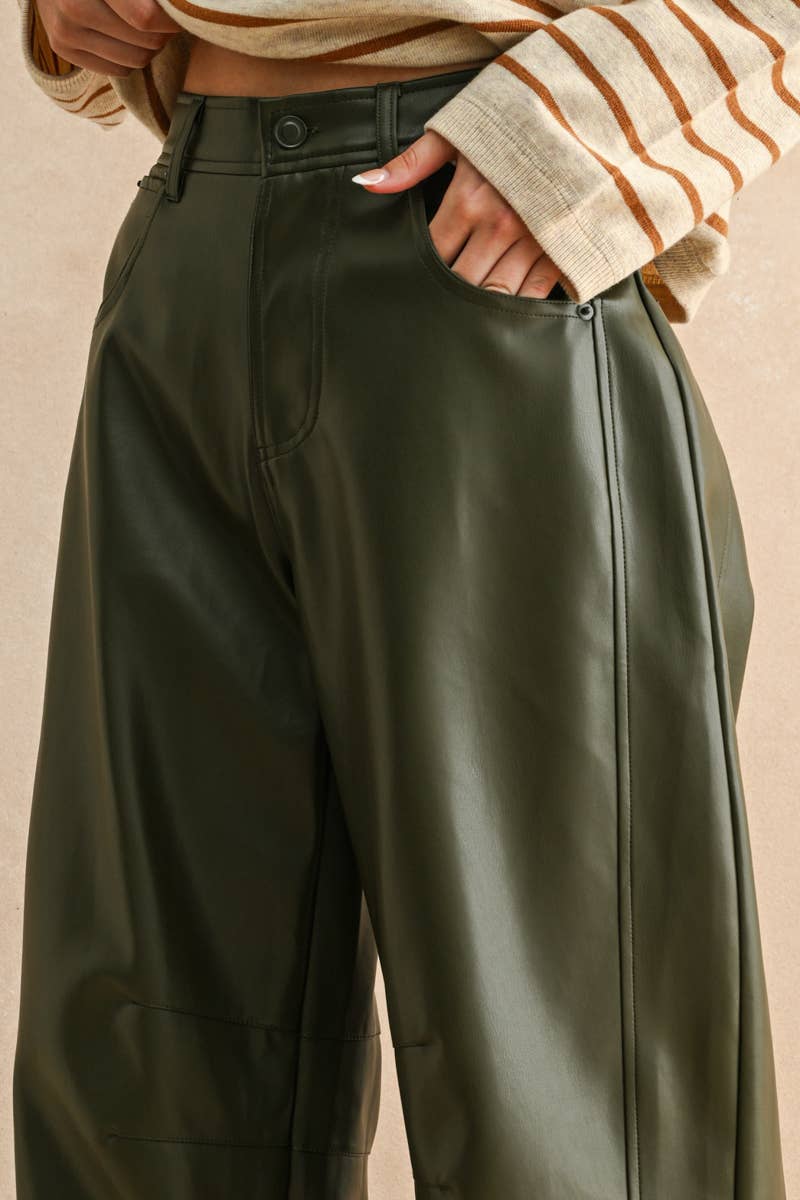 Faux Barrel Pants