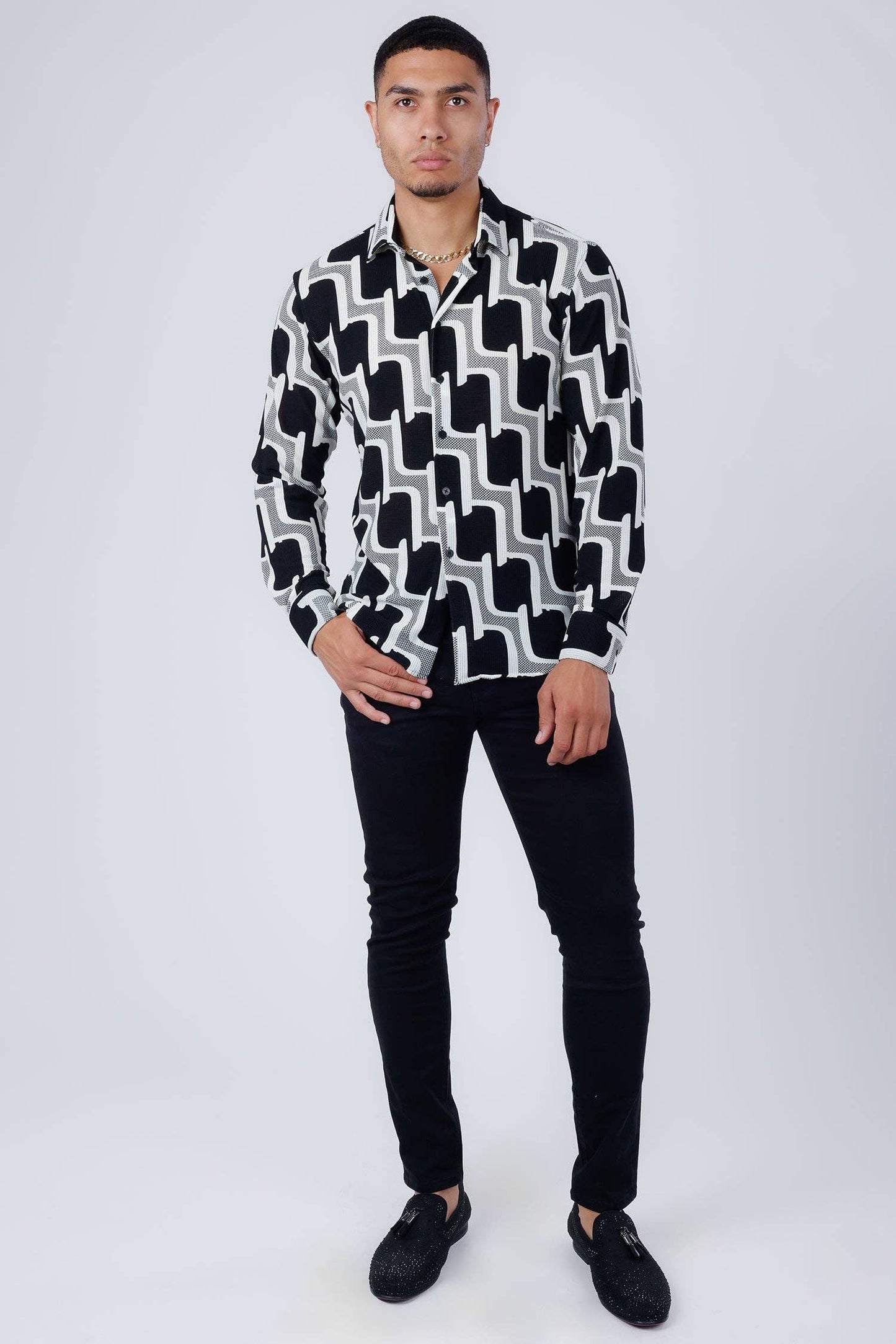Men's Geo Print Shirt