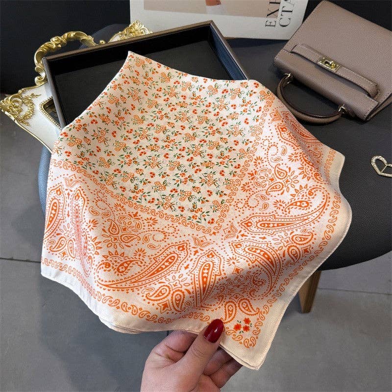 Fashion Print Square Scarf