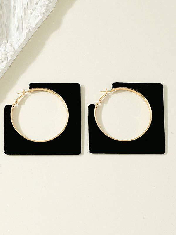 Normcore Geometric Drop Earrings