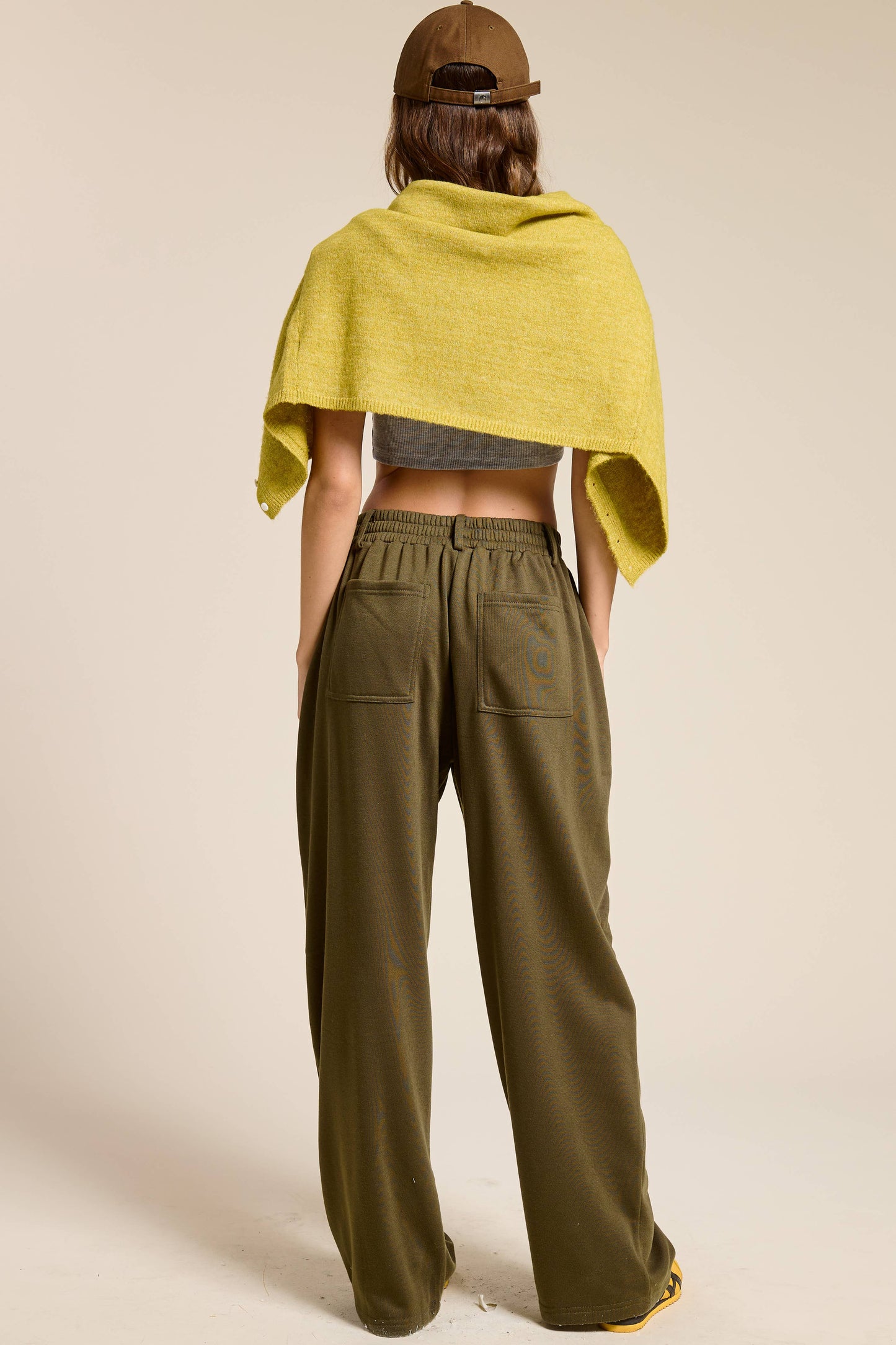 Tailored Wide Leg Knit Sweatpants