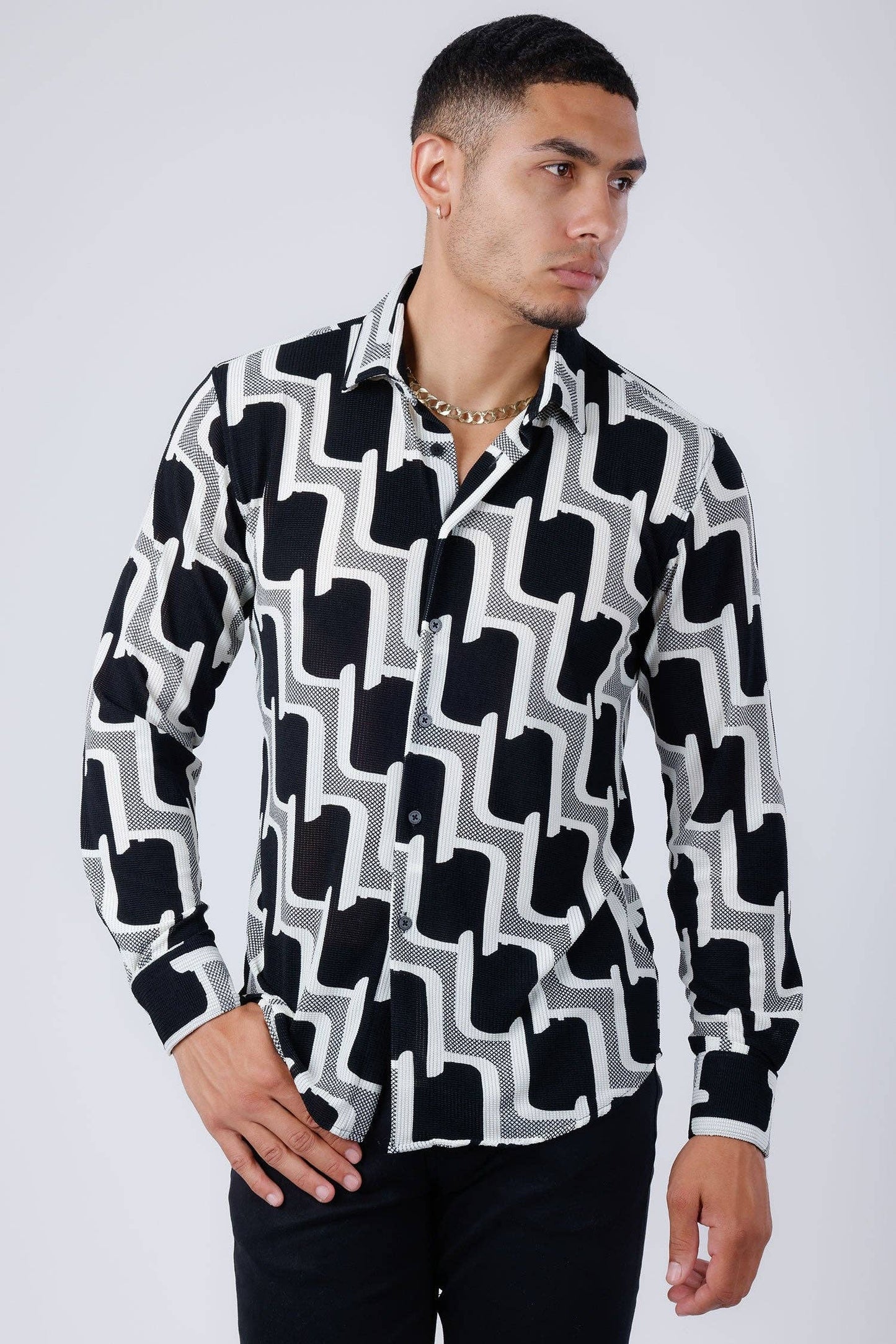 Men's Geo Print Shirt
