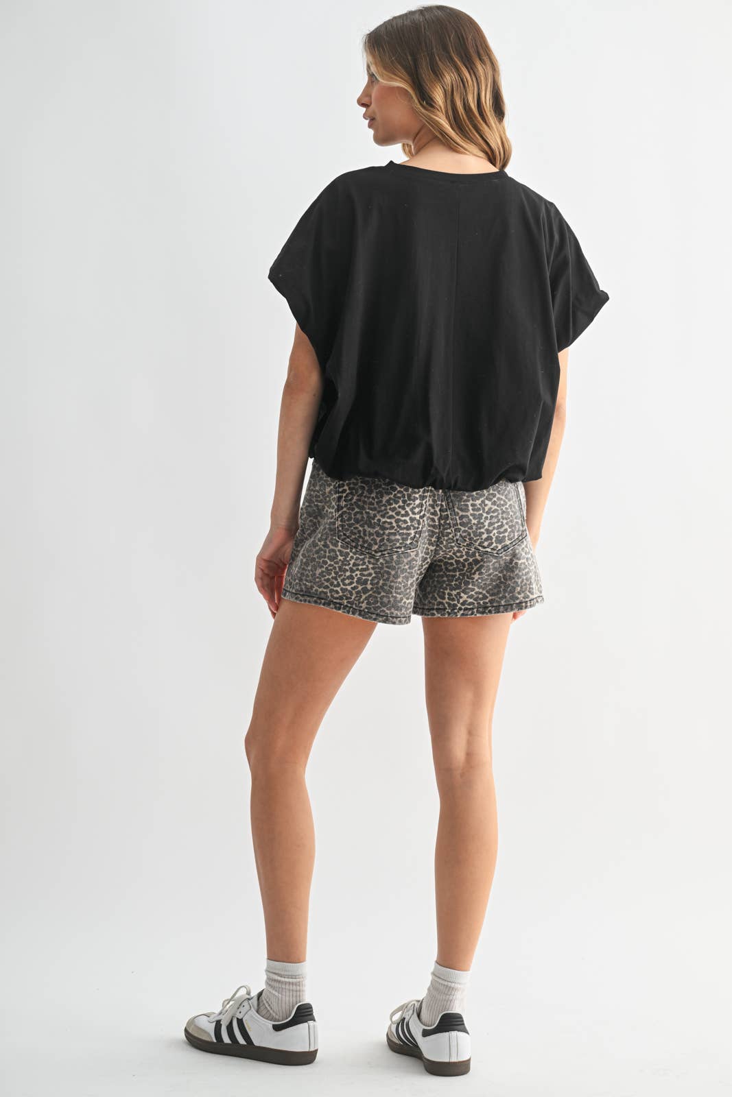 BUBBLE HEM T-SHIRT