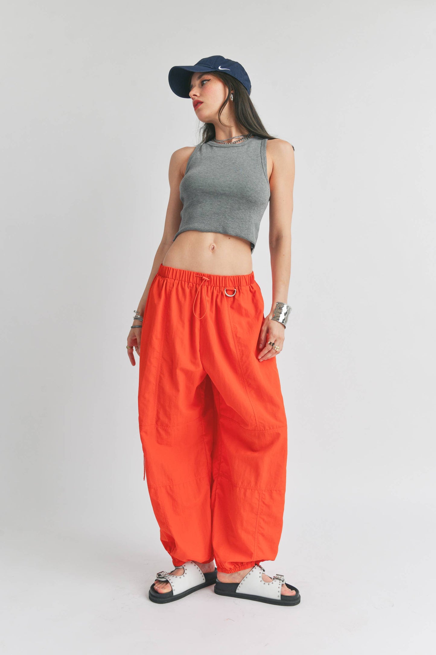 Orange Parachute Pant