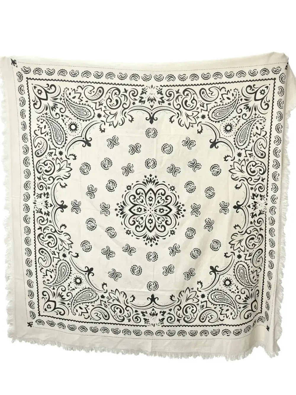 Large square bandana-print scarves