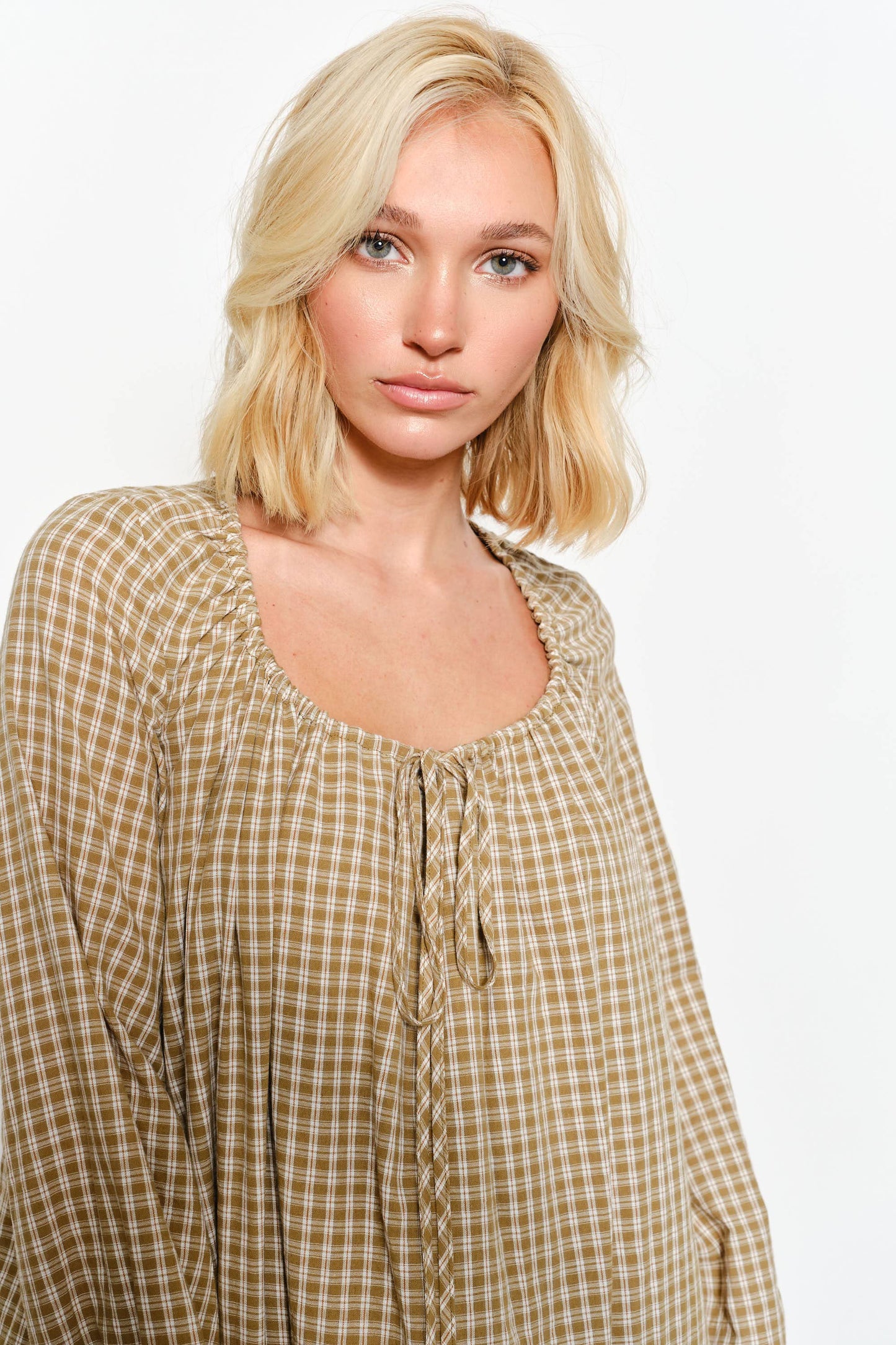KARA PLAID MINI DRESS