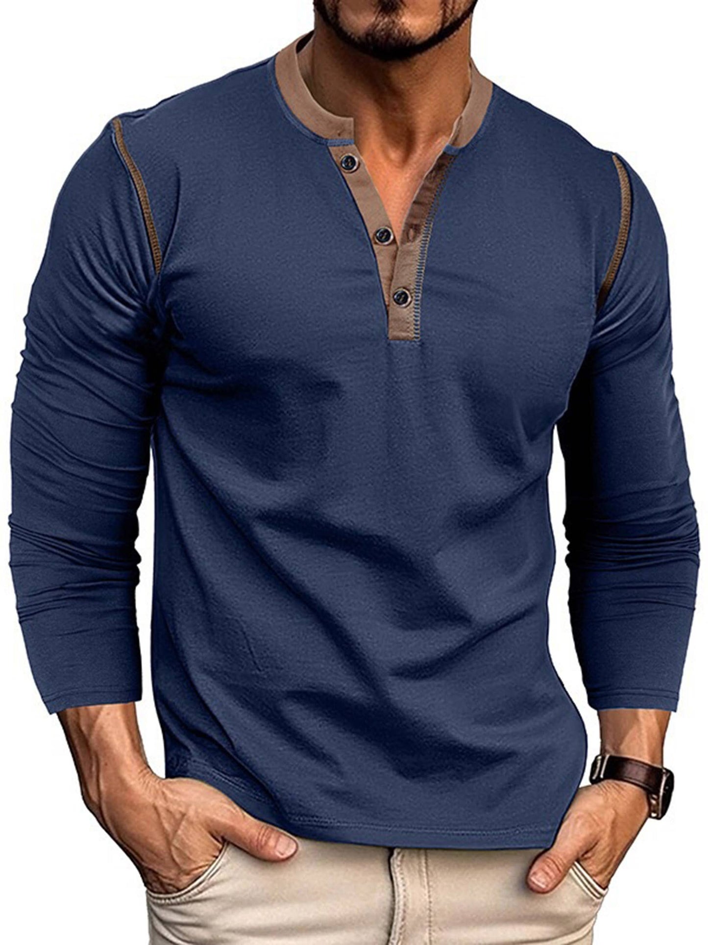 Long Sleeved Henley