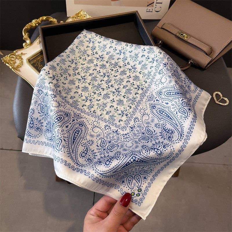 Fashion Print Square Scarf
