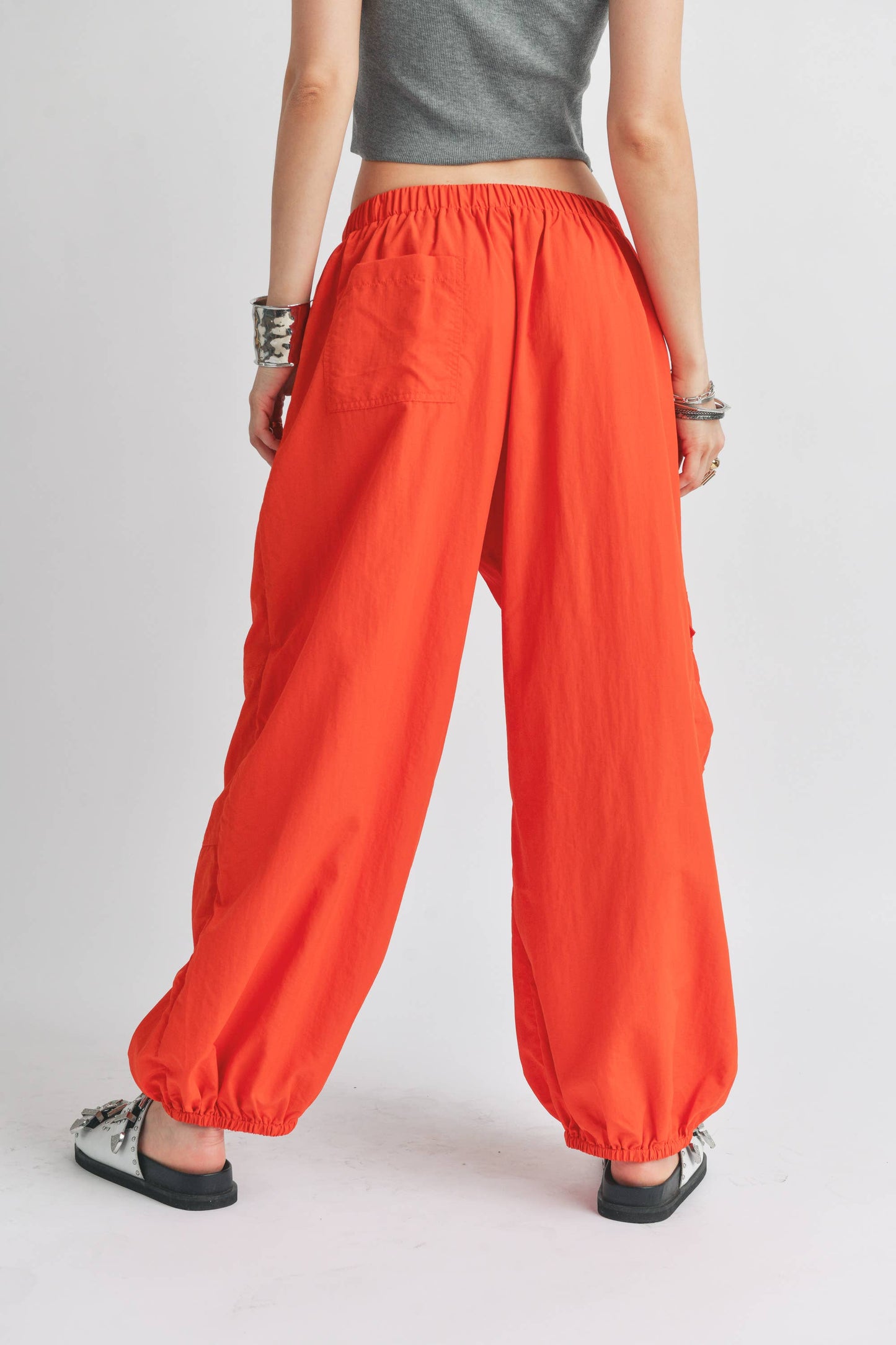 Orange Parachute Pant