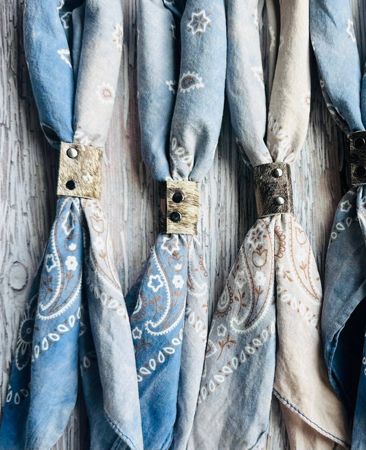 Denim Hues Hand Dyed Bandanas