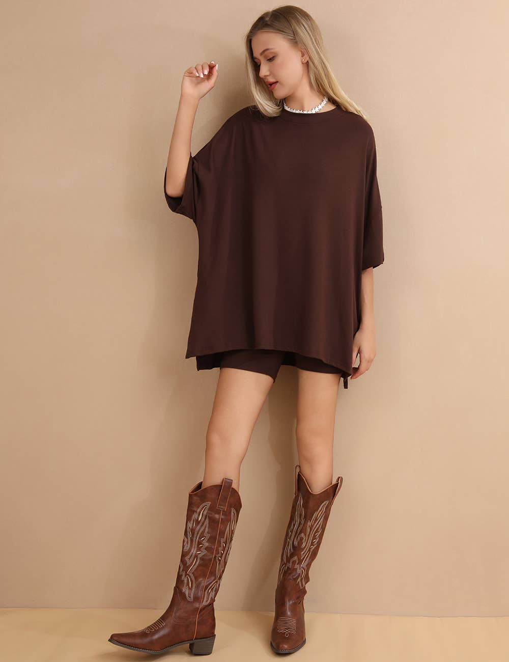 Oversized Casual Tee Set