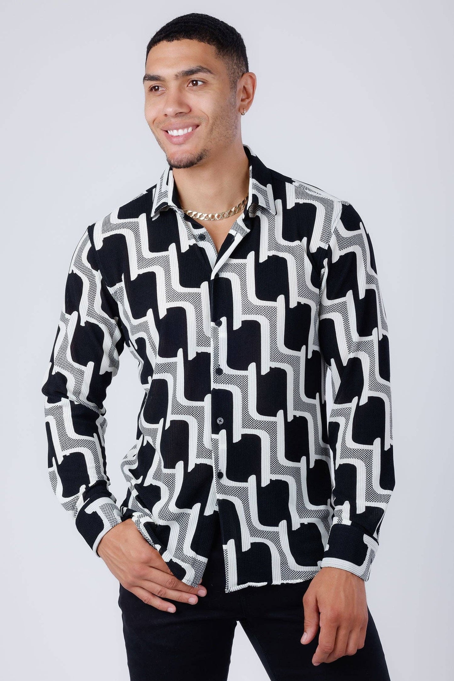 Men's Geo Print Shirt