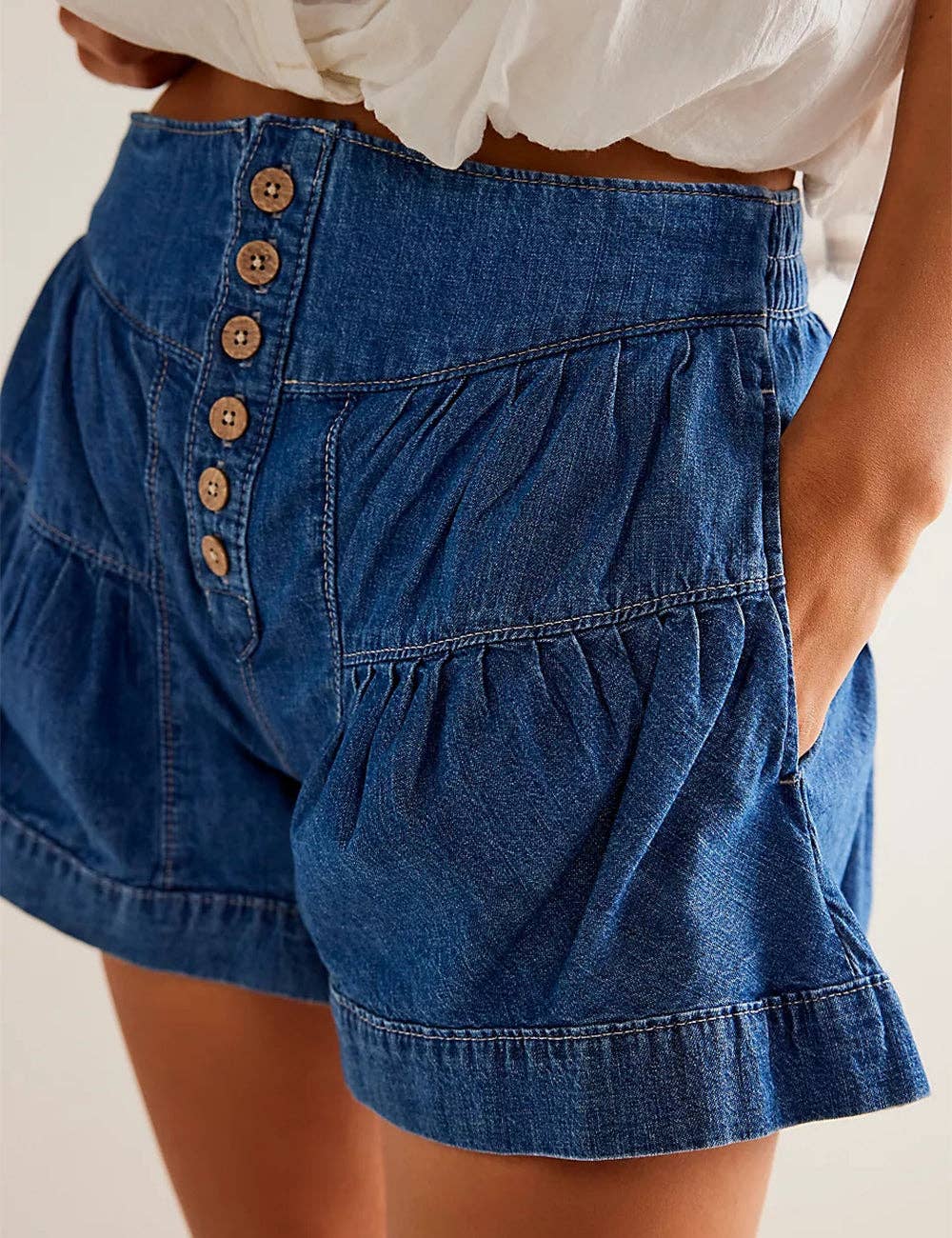 Fleur Denim Shorts
