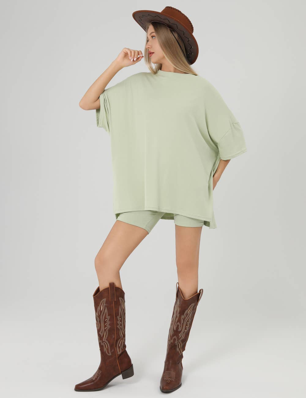 Oversized Casual Tee Set