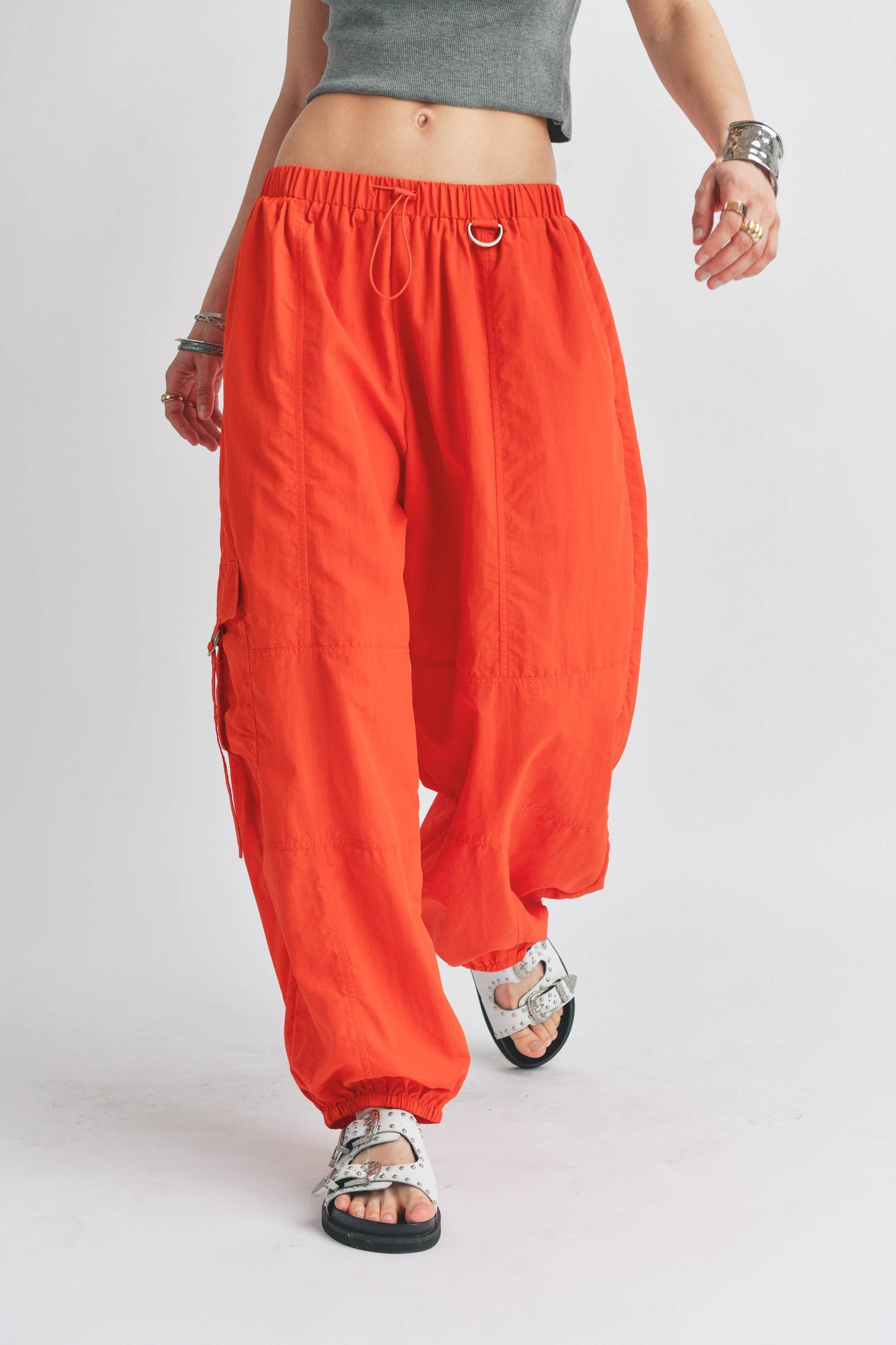 Orange Parachute Pant