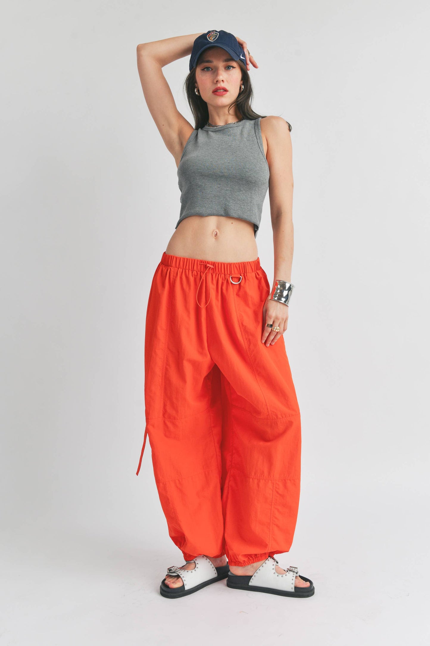 Orange Parachute Pant