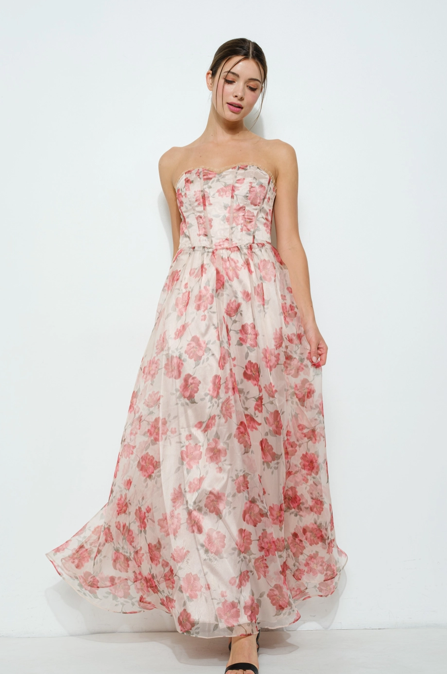 Rose Maxi Strapless Dress