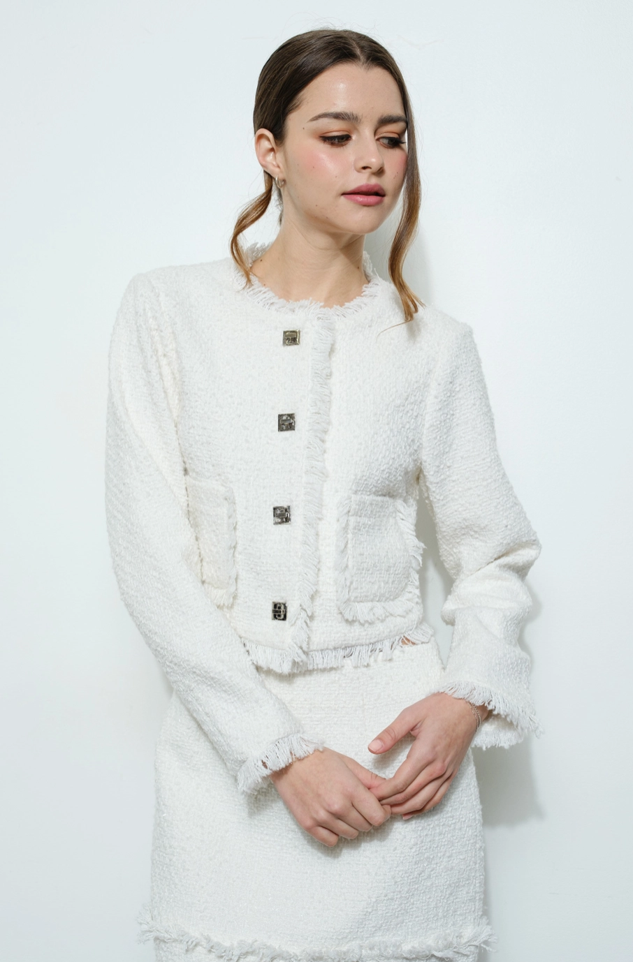Ivory Tweed Jacket