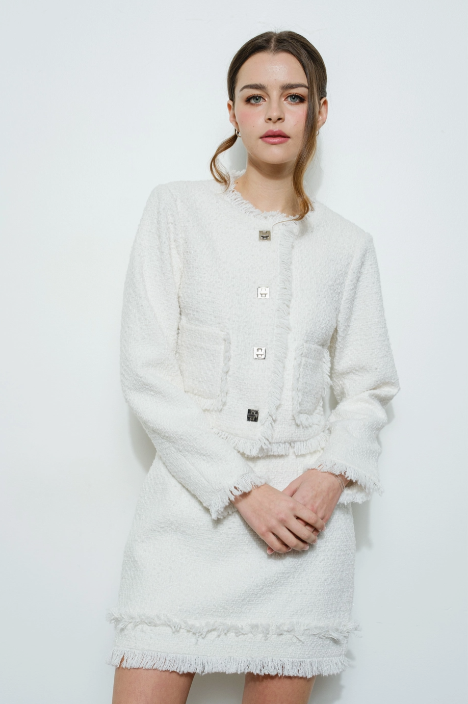 Ivory Tweed Jacket