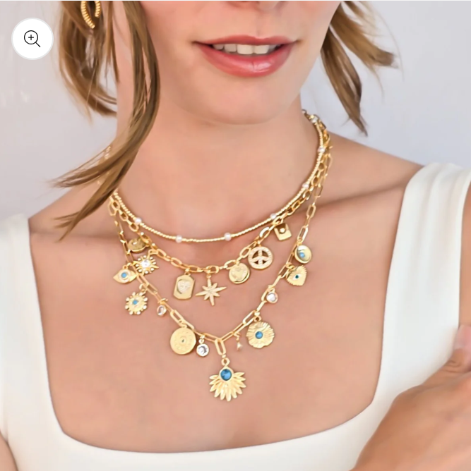Turquoise Charm Neclace