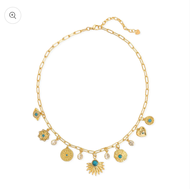 Turquoise Charm Neclace