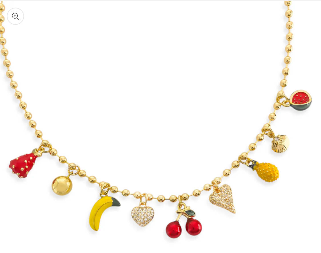 Fruit Charm Necklace