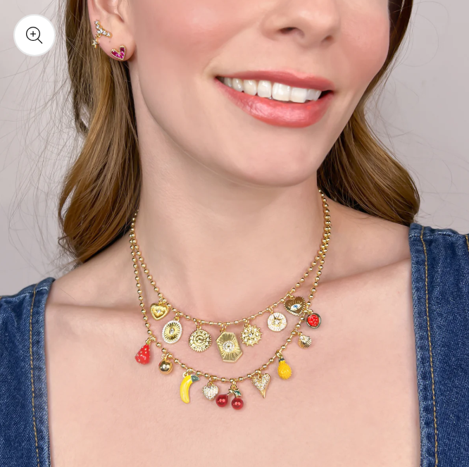 Fruit Charm Necklace