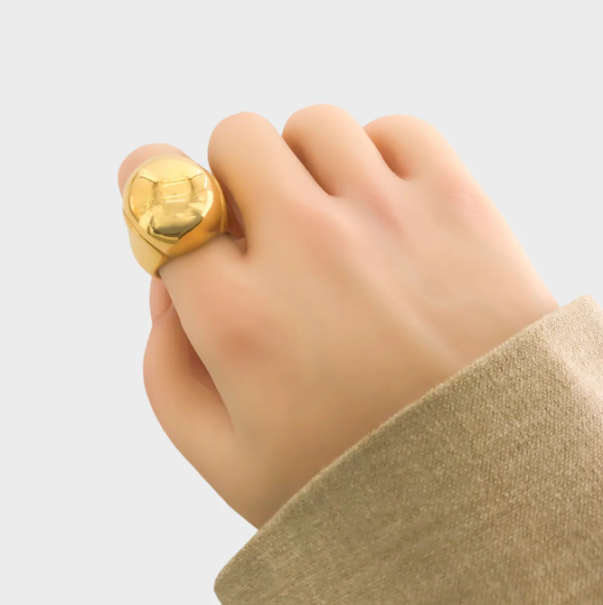 Gold Knob Ring