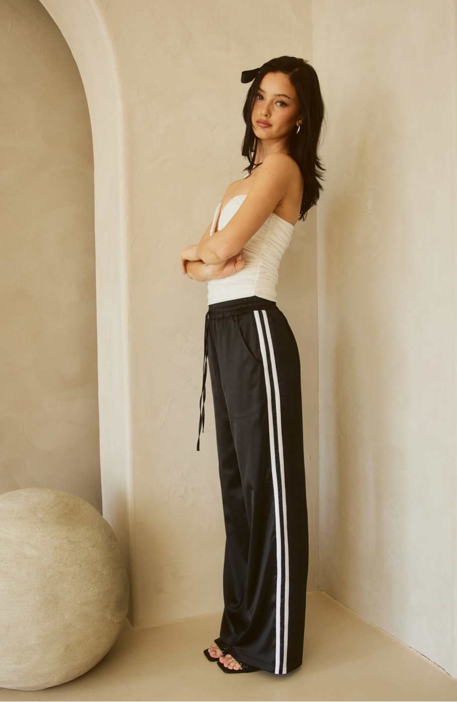 Satin Track Pant