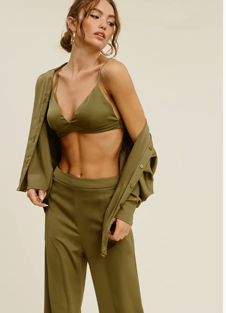 Satin Three Piece Set