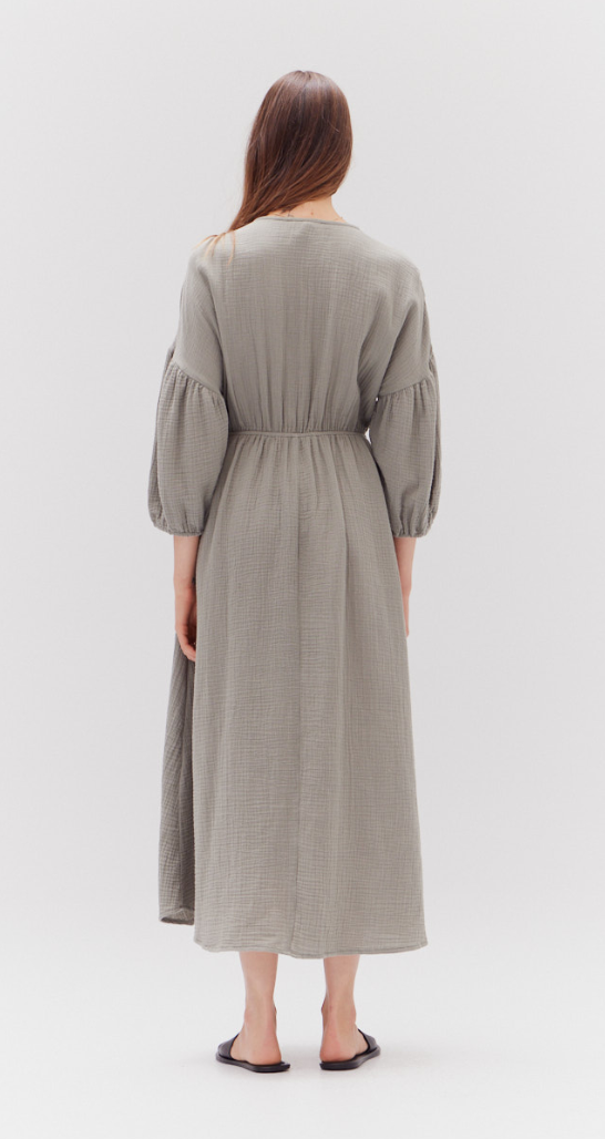 Gauze Midi Dress