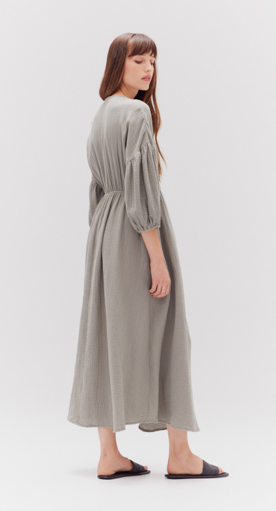 Gauze Midi Dress