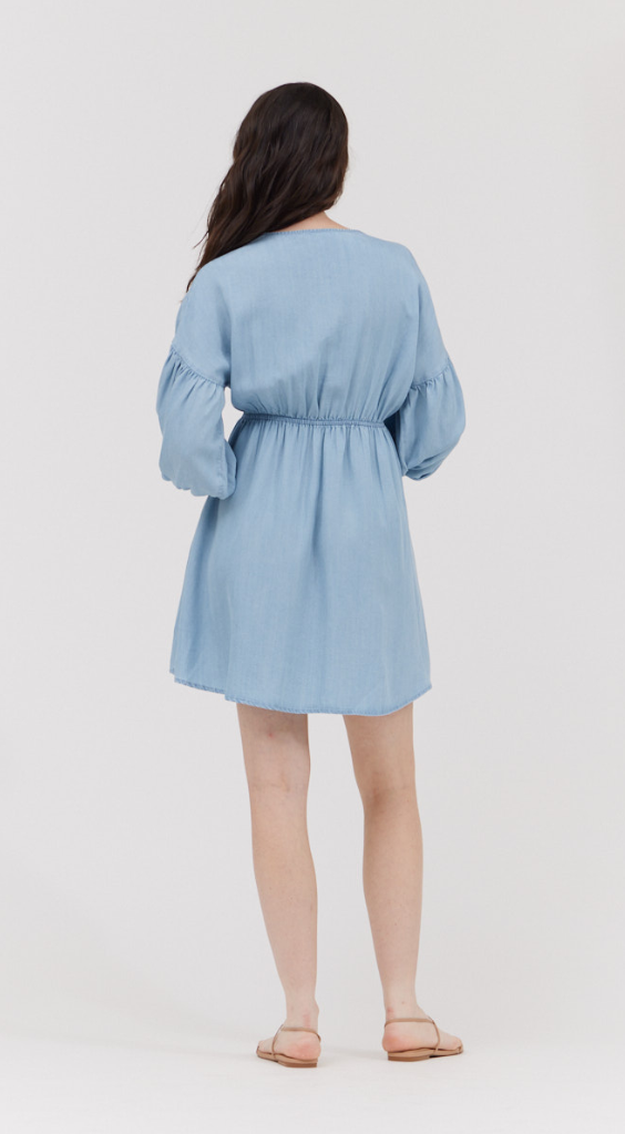 Chambray Mini Dress