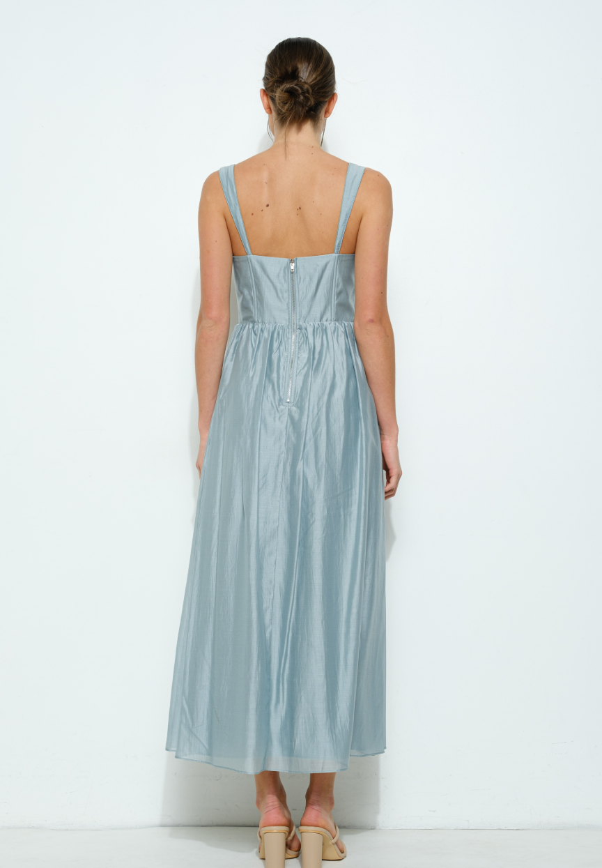 Mint Blue Corset Dress