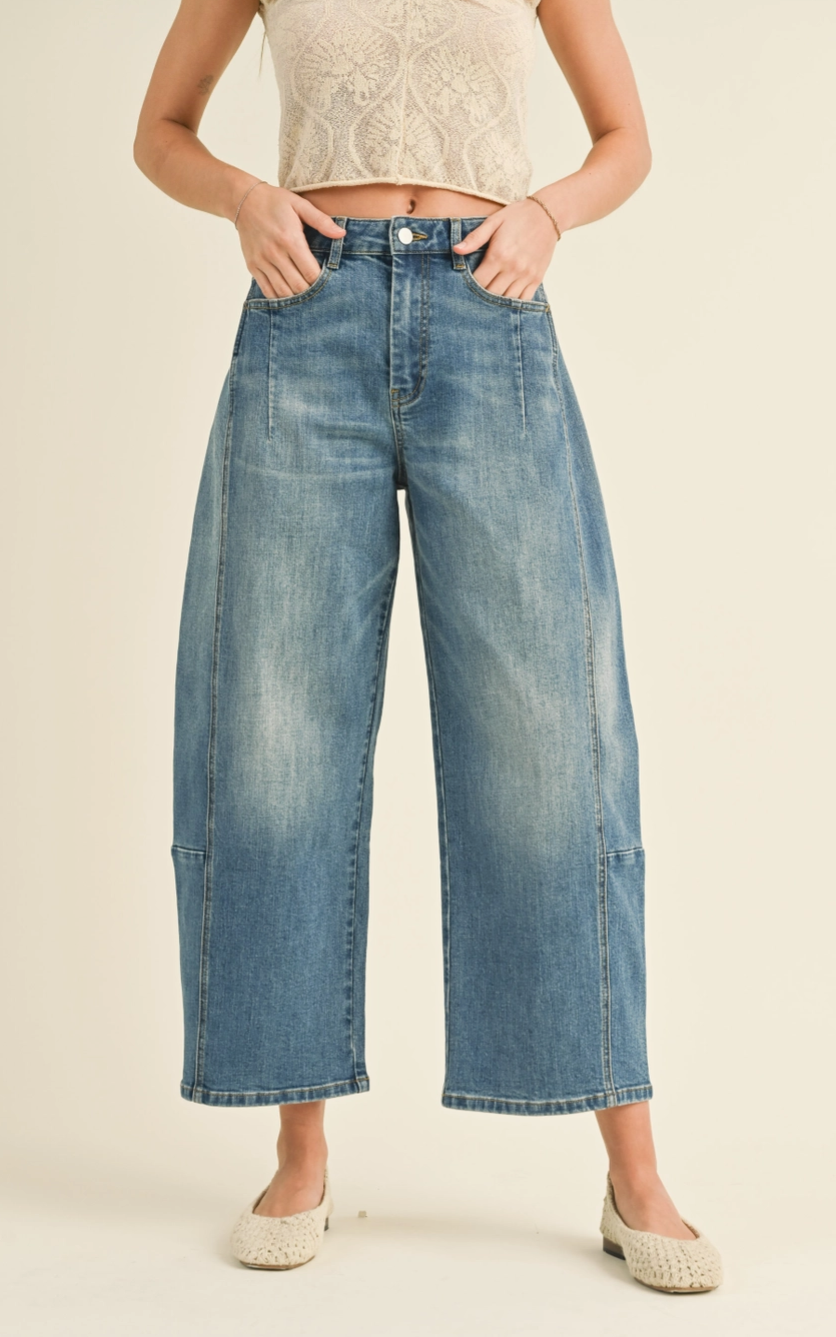Loose Fit Denim Barrel