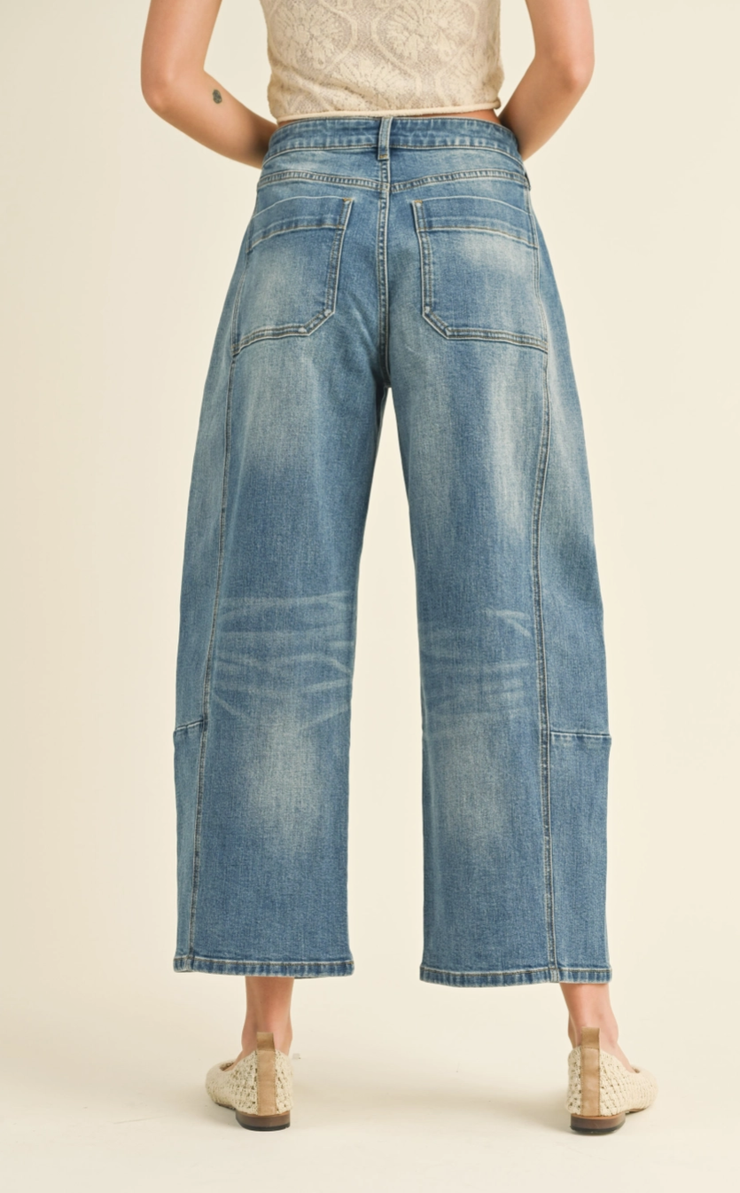 Loose Fit Denim Barrel