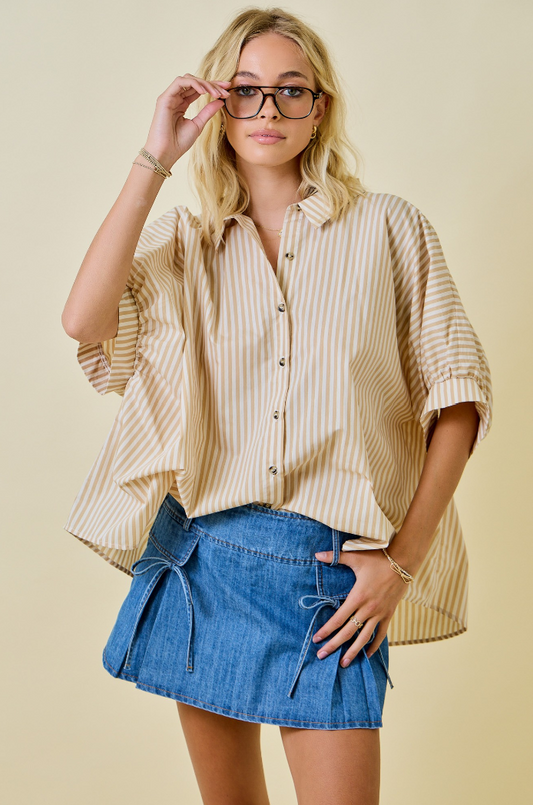 Oversized Striped Shirt