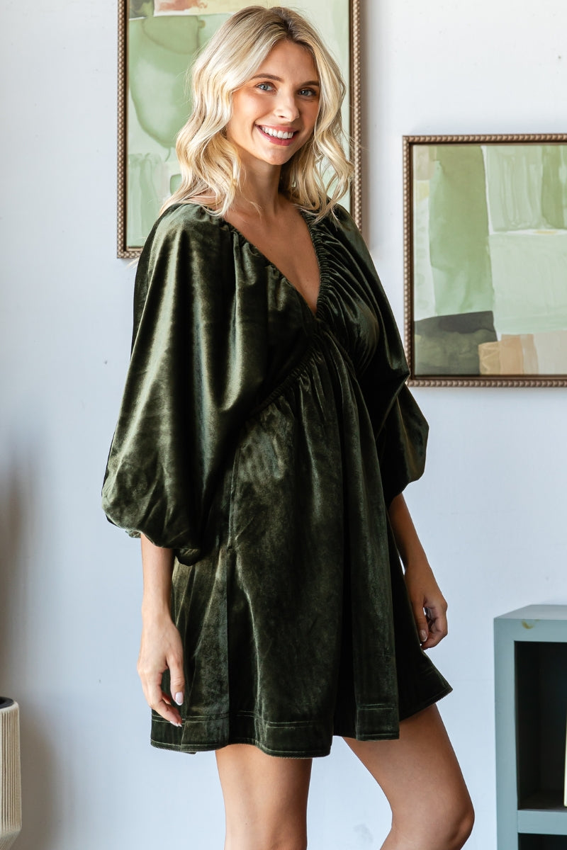 Velvet Flare Dress