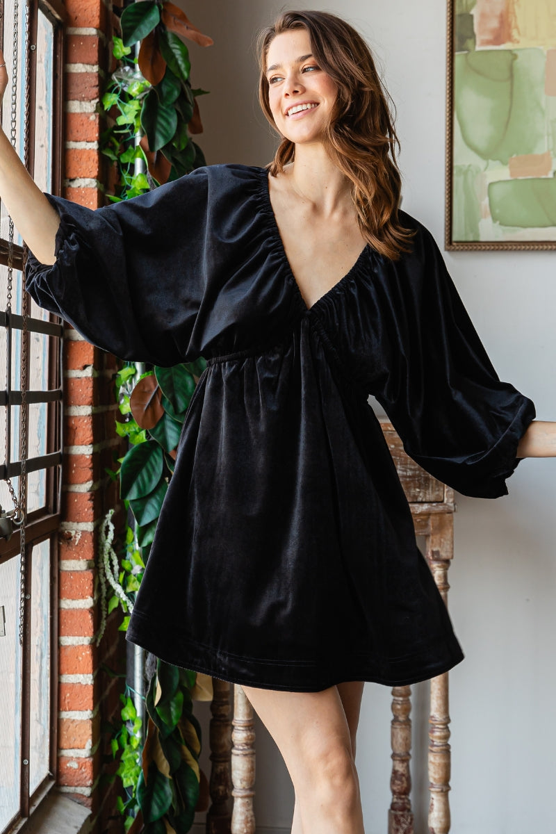Velvet Flare Dress