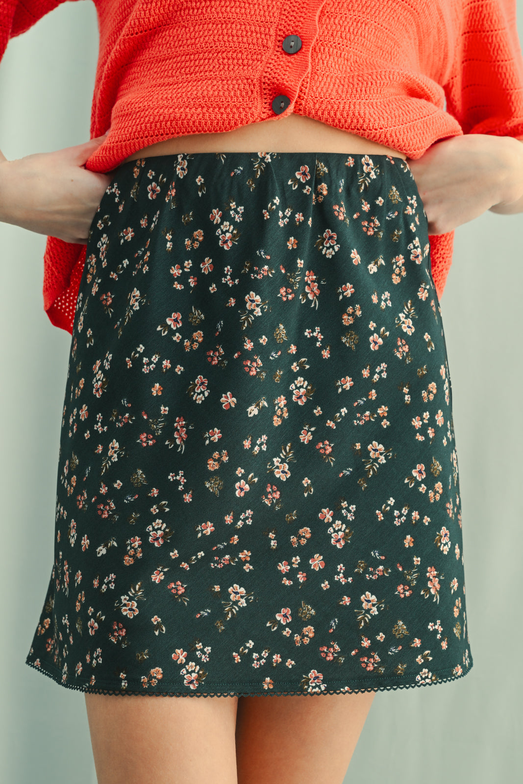 Floral Mini Skirt