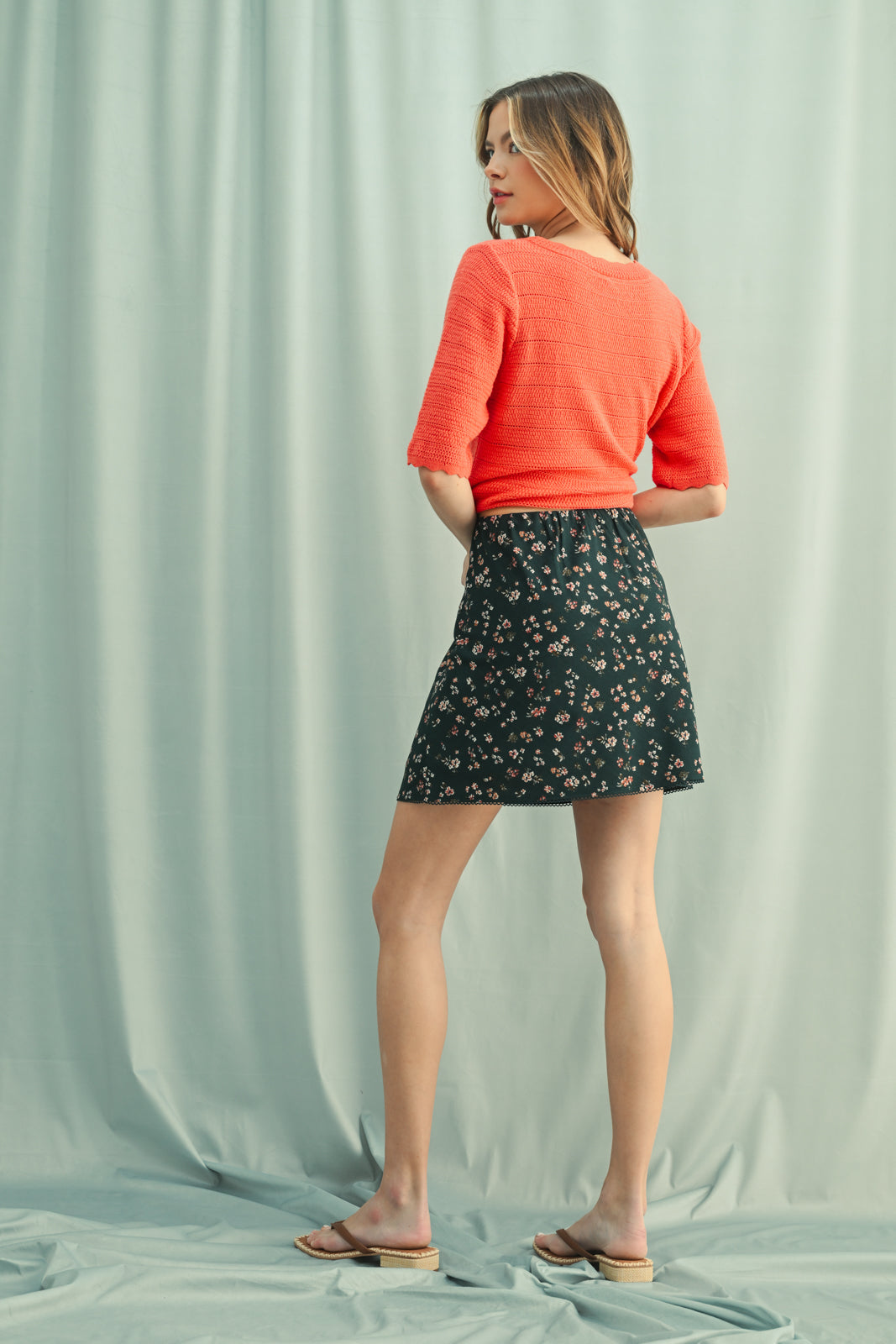 Floral Mini Skirt