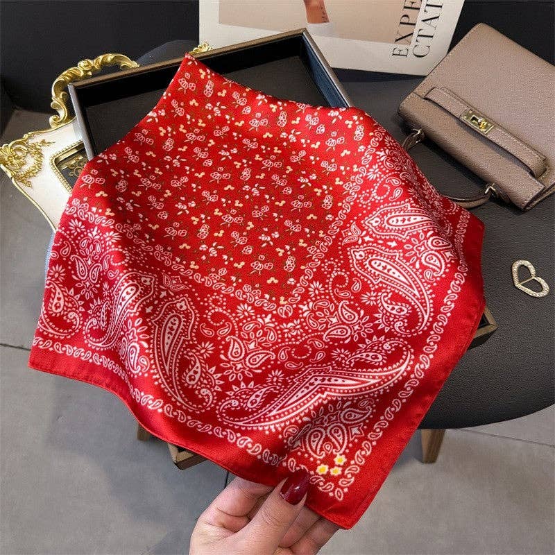 Fashion Print Square Scarf
