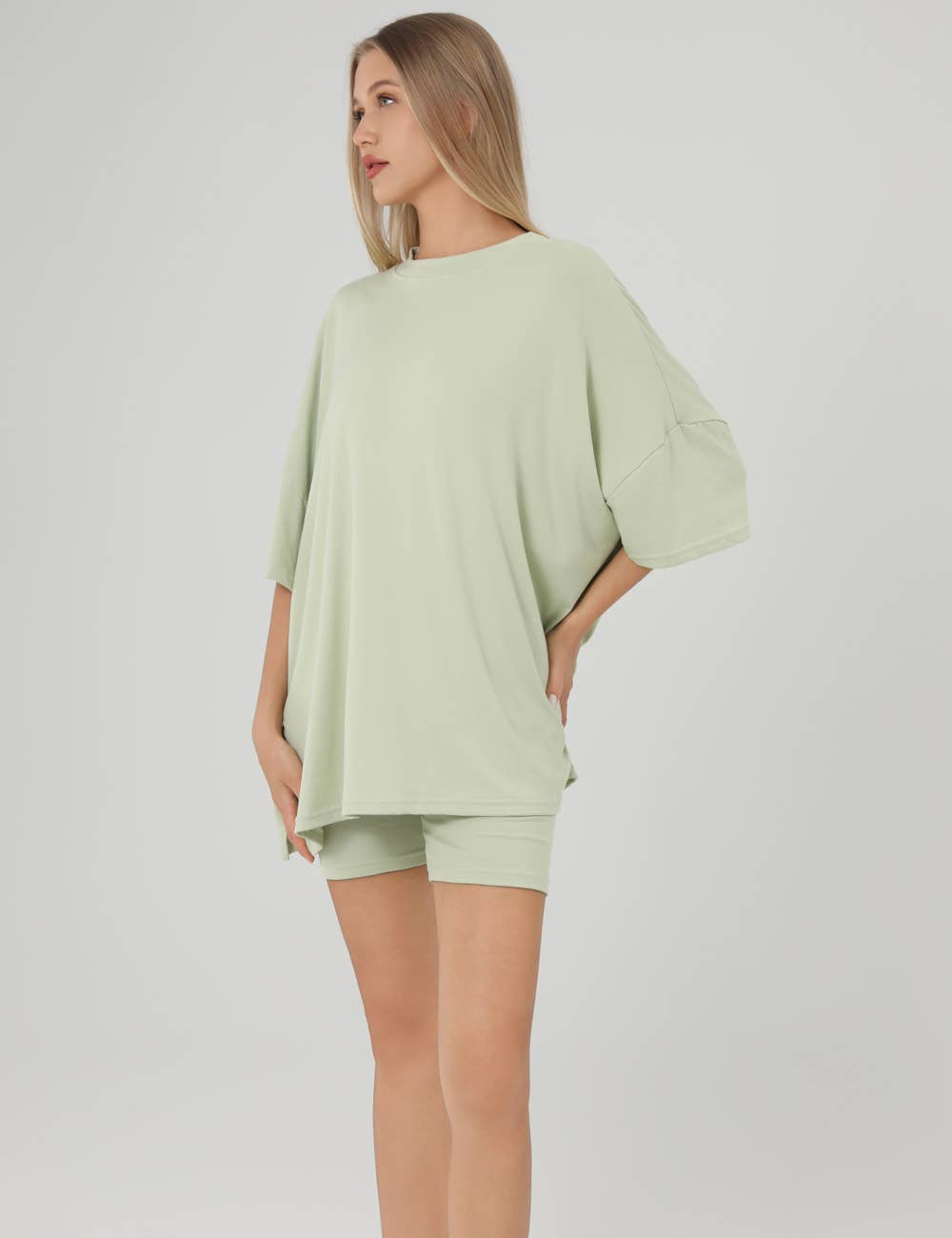 Oversized Casual Tee Set