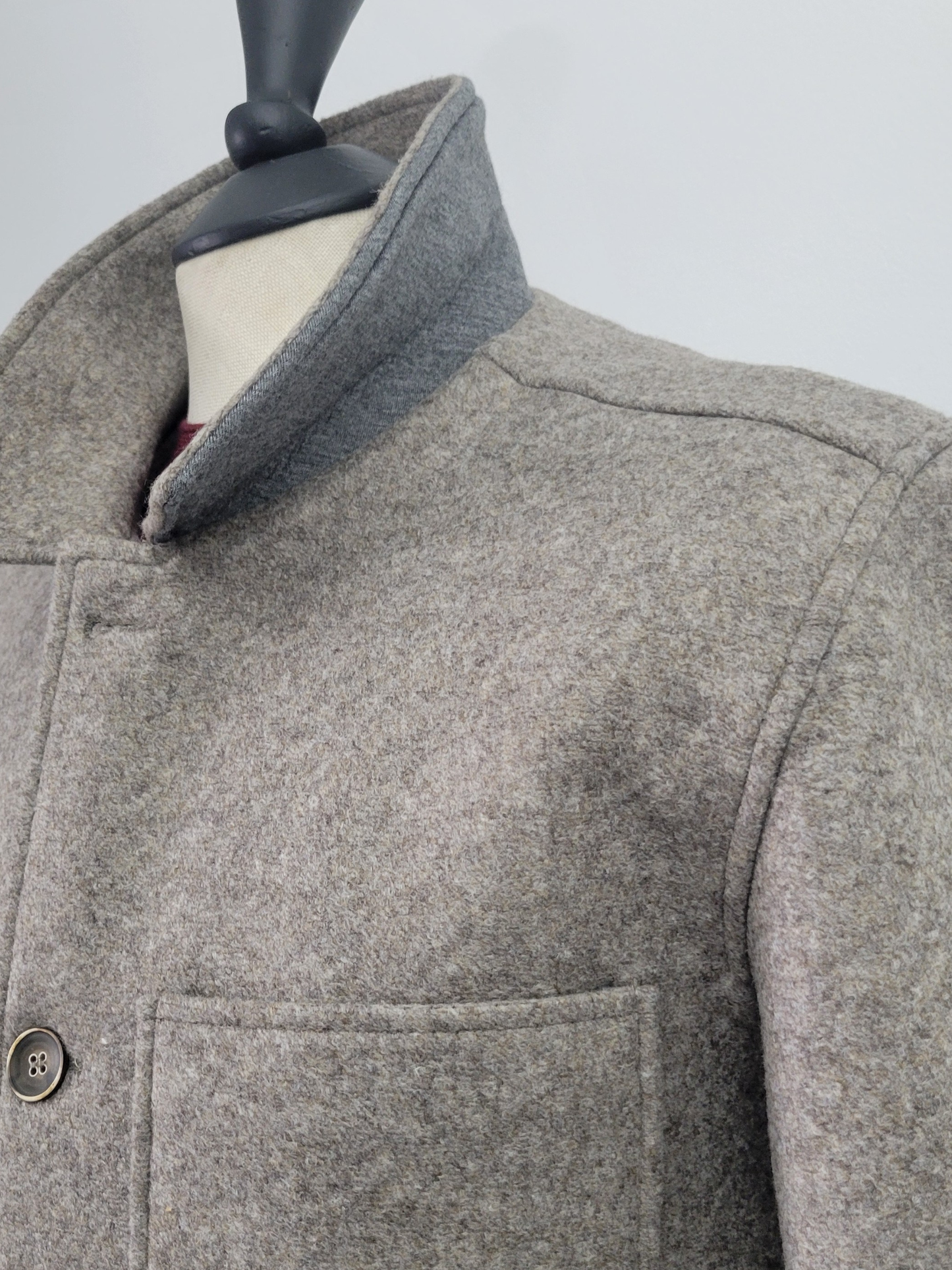 Mens Flannel Scuba Back CPO Jacket
