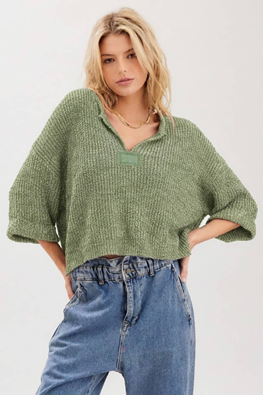 Patch Lightweight Sweater