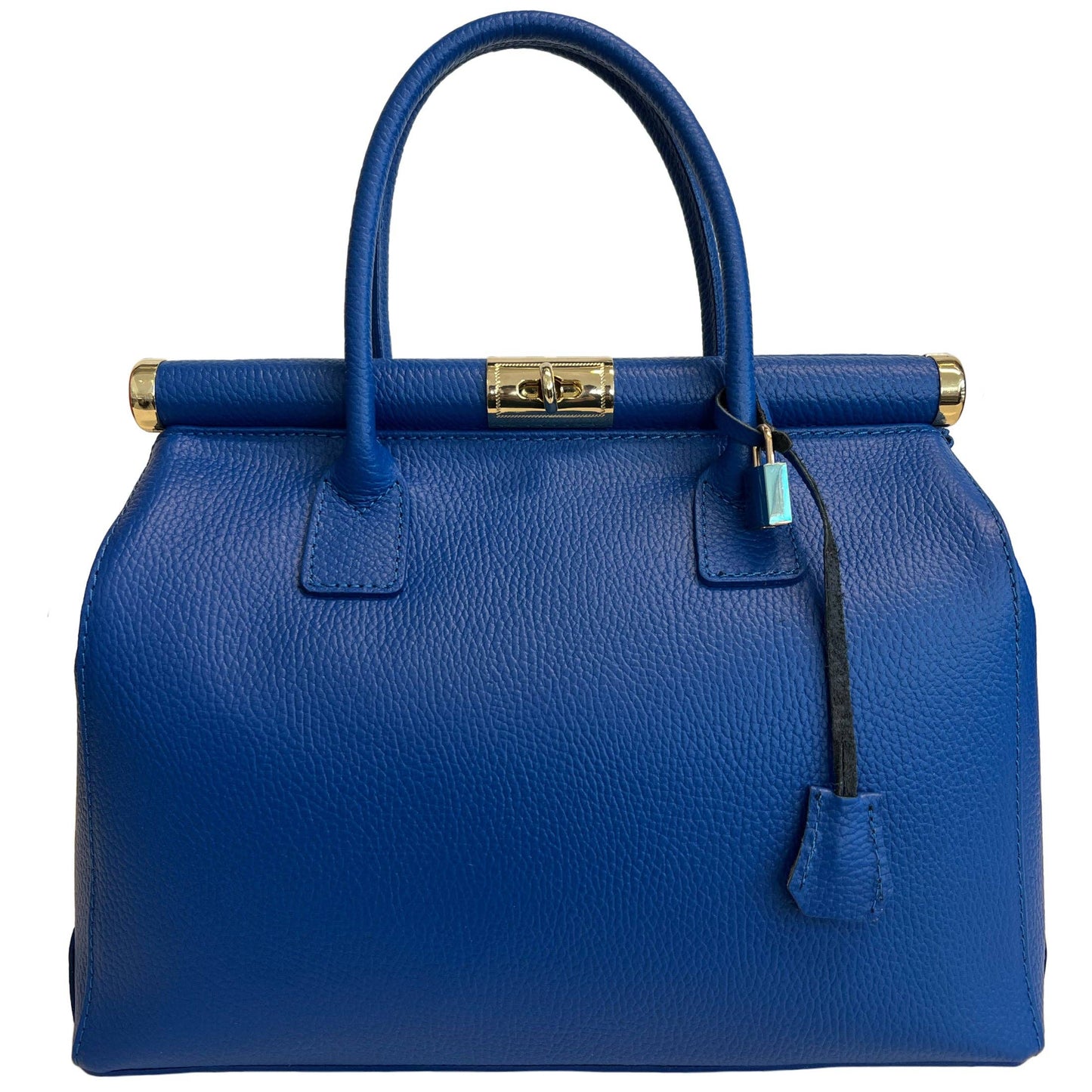 Electric Blue Leather Handbag