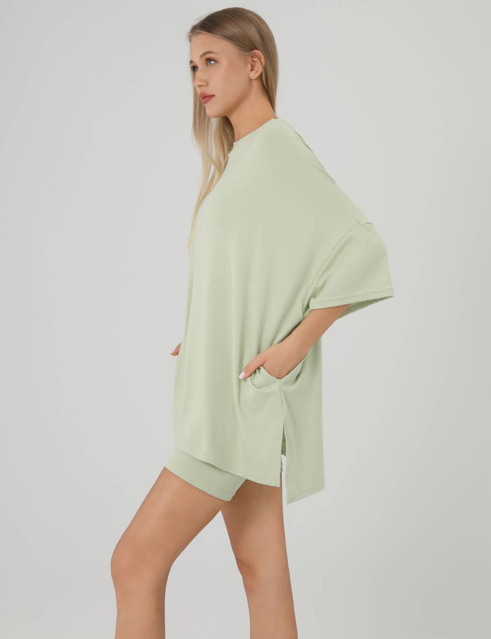 Oversized Casual Tee Set